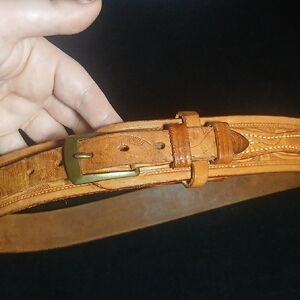 Western Handmade Tooled Belt